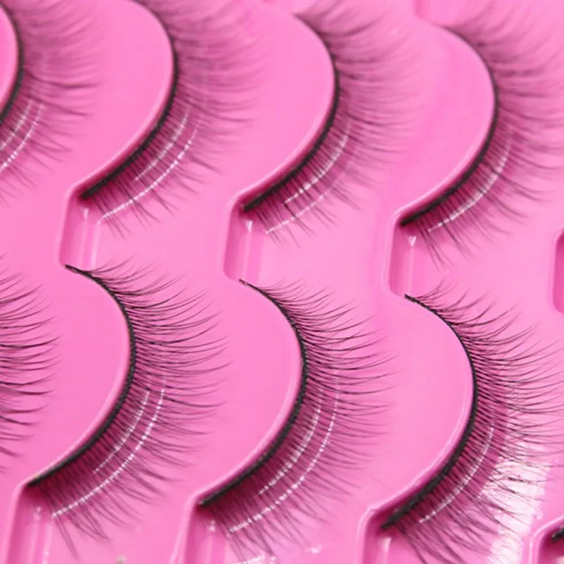 5 пар двойные накладные ресницы натуральные толстые Скрещенные голые макияж Три