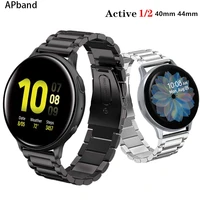 stainless steel band for samsung galaxy watch active 246mm42mm strap gear s3 frontier band huawei watch gt 2 bracelet active2