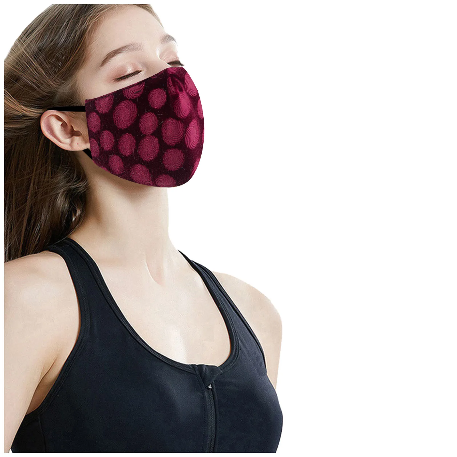 1/комплект из 4 предметов модный принт маски для лица дышащая Защитная крышка