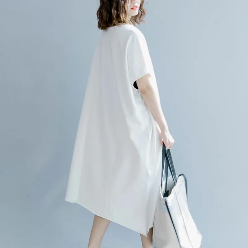 #0102 летнее платье неправильной формы с карманами большого размера женские
