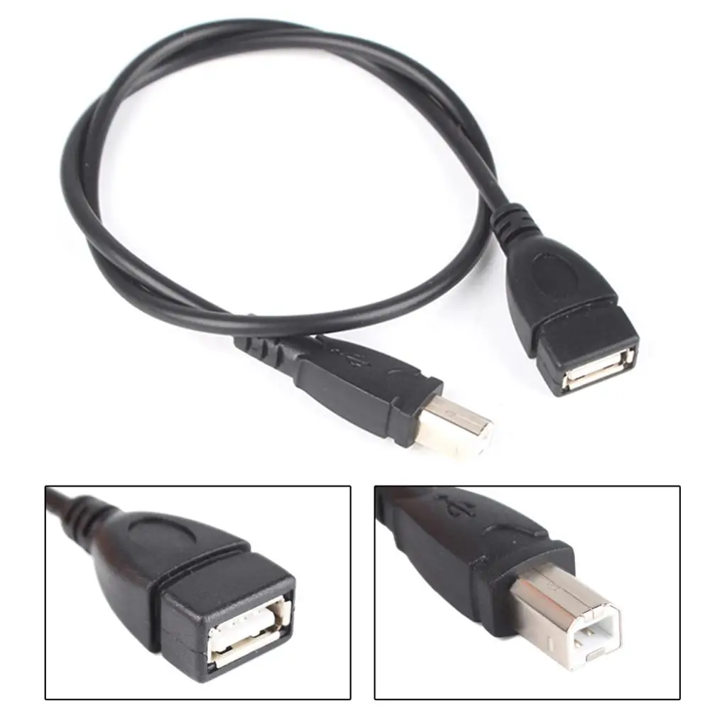 50 см Удлинительный кабель для принтера высокоскоростной 1 5 фута USB 2 0 Тип A мама в B