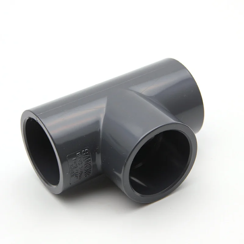 

PVC Tee Connector Home Garden Irrigation System Fittings Aquarium Tank Adapter Tube Joints Water Pipe Connectors 1 Pcs