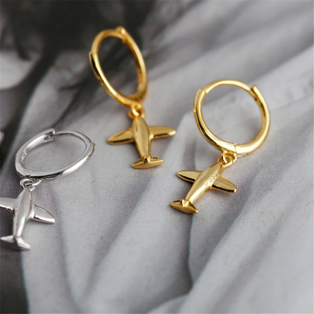 ANDYWEN 925 Sterling Silver Slim Aircraft Drop Earring 2020 Party Wedding Luxury Jewelry For Women Piercing Pendiente | Украшения и