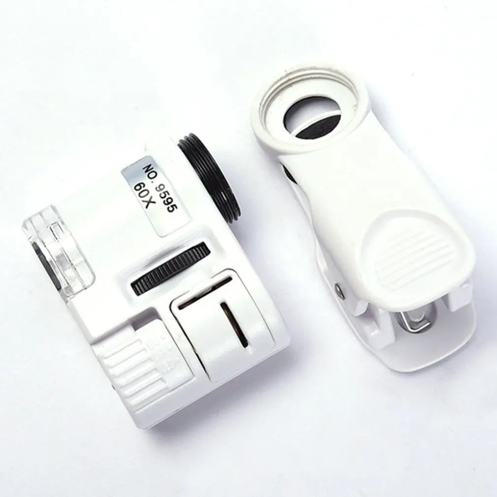 Мобильный телефон 60X макрообъектив HD микроскоп для телефона с универсальным