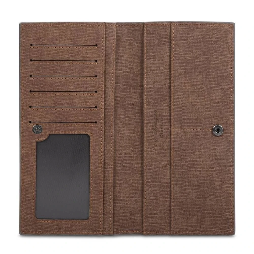 Long Slim Male Purses Custom Picture Carving Money Clip Picture Wallet Vintage Brand High Quality Leather Men Wallets