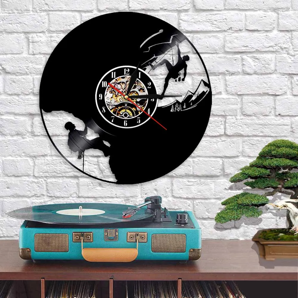 Настенные 3d-часы для скалолазания винтажные настенные часы с музыкой и виниловой