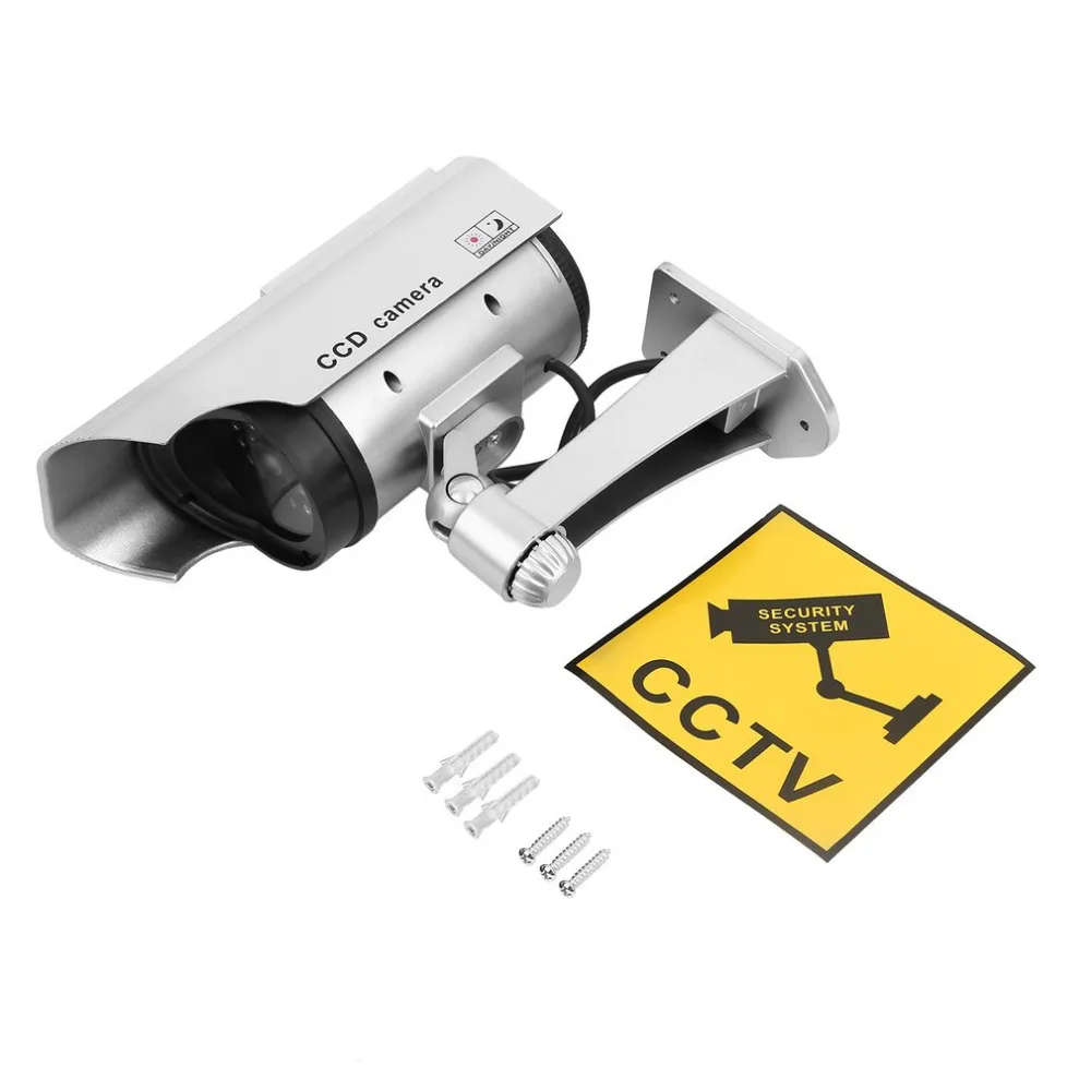 Поддельная камера с питанием от солнечной батареи Мерцающий СВЕТОДИОДНЫЙ