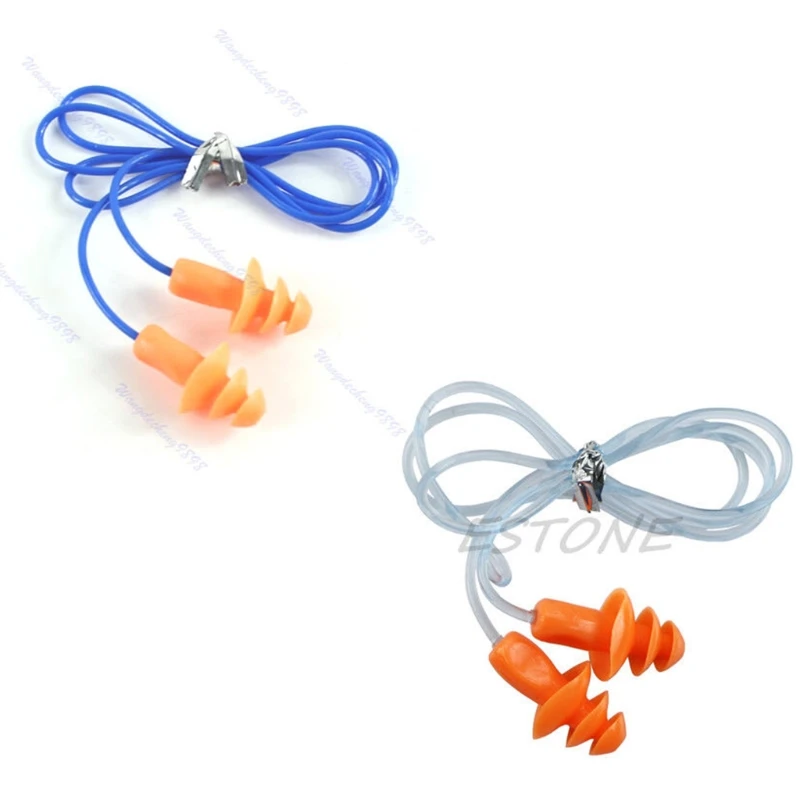 

72XB Soft Silicone Ear Plug Hearing Protector Hearing For Swimming Sleeping 24dB