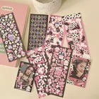 Стикеры в виде розовой коровы и панды, 2 шт., стикеры с лентой Декоративные Стикеры для скрапбукинга, наклейки сделай сам для дневника, альбома, корейские Канцтовары