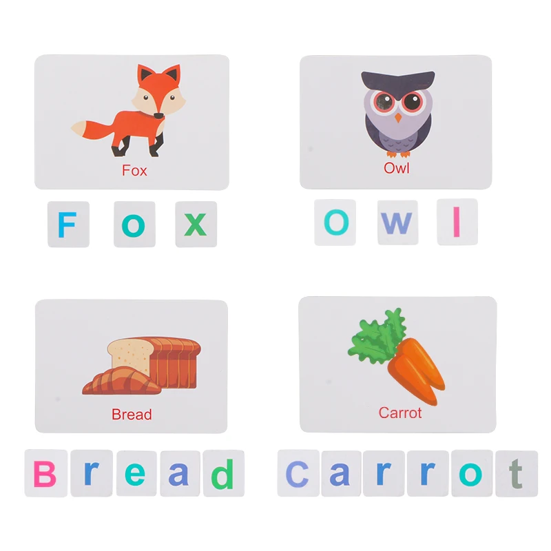 Детские развивающие игрушки железный ящик магнитные головоломки Алфавит слова