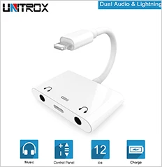 4 в 1 для Lightning/аудио сплиттер с 3,5 мм разъемом для наушников Aux адаптер с USB C зарядным портом для iPhone X/8 P/7/iPod/iPad