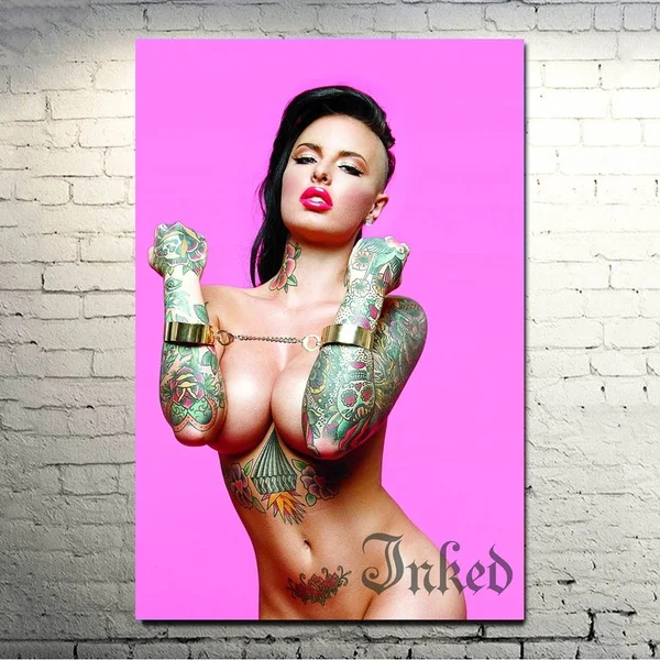 

Christy Mack Sexy Tattoo Girl Poster Painting Metal Tin Sign Home Decor Wall Art