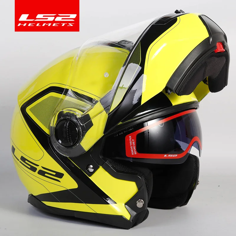 LS2 FF325 стробоскоп флип мотоциклетный шлем двойной объектив козырек Capacete Cascos Moto Casques