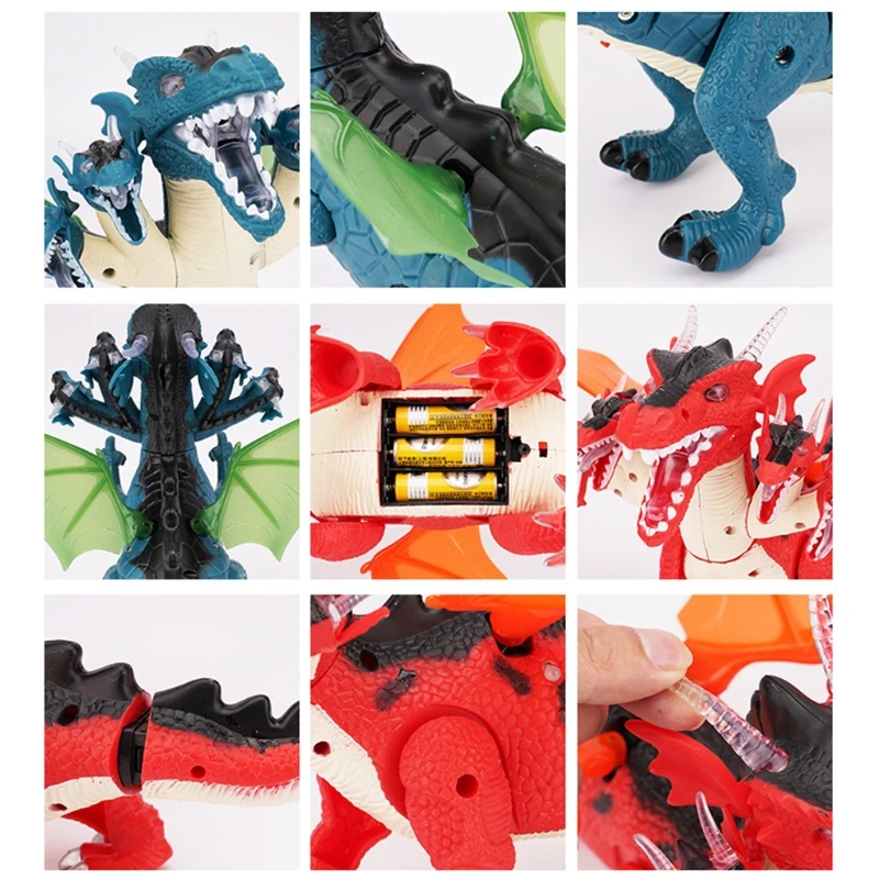 

Electric dinosaur children's puzzle can be assembled toy simulation animal model toy with light