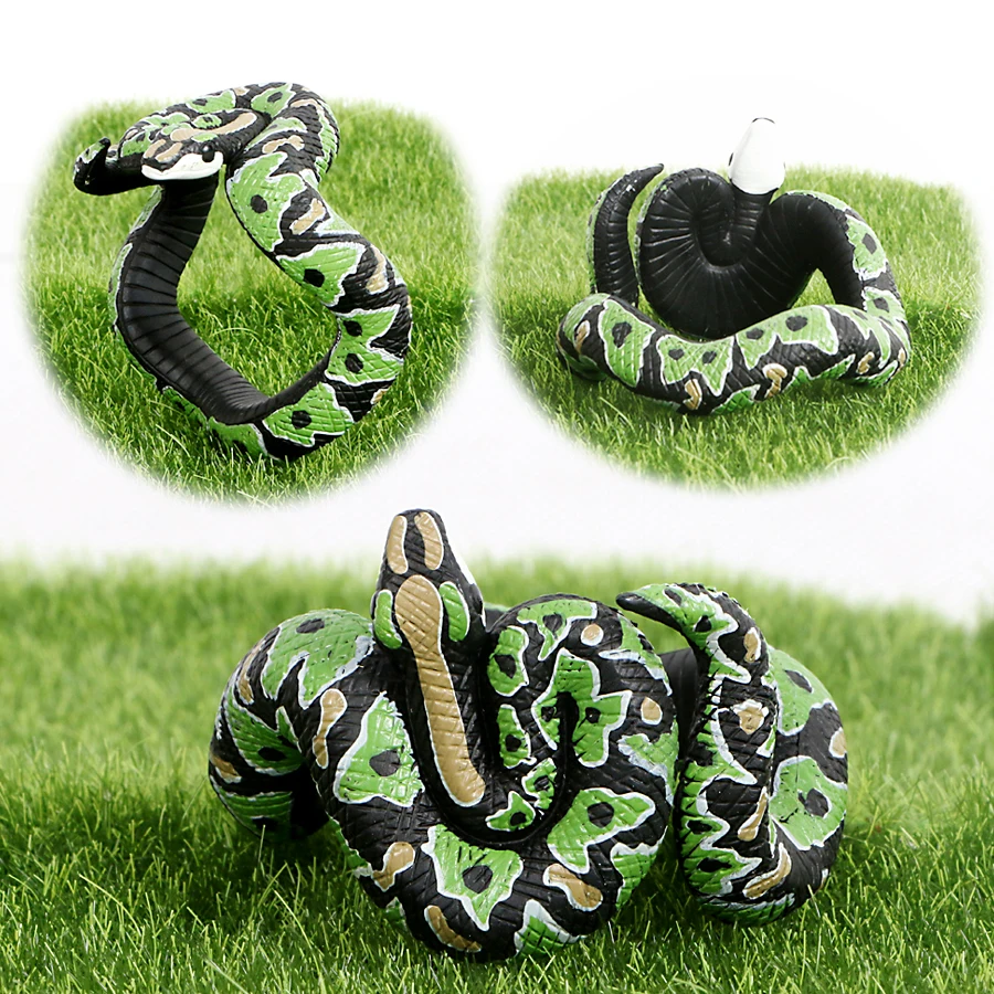 Имитация питона погремушки Кобра змея браслет фигурка животного развивающая