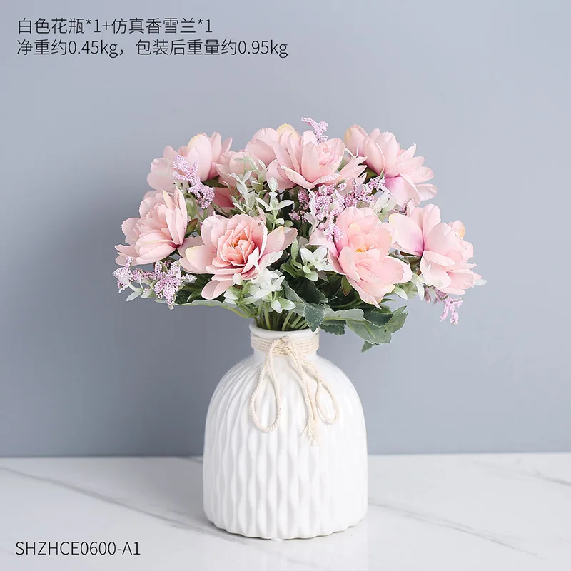 

Nordic simulation flower suit ceramic vase ornaments coffee shop leisure bar table decoration