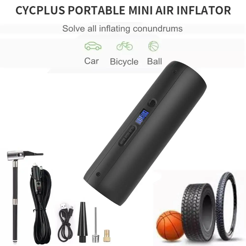 12 В DC перезаряжаемый портативный воздушный компрессор насос для шин с цифровым