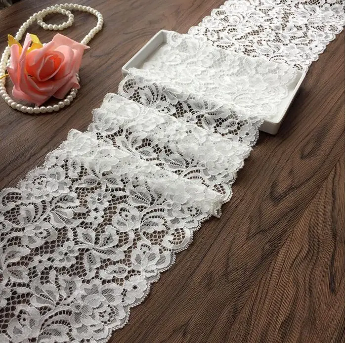 Белые кружевные эластичные подвязки шириной 18 см 2019 | Дом и сад