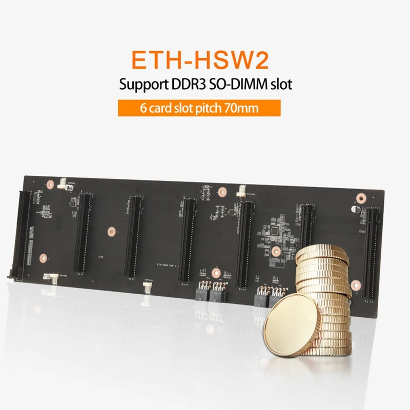 Семейная материнская плата для майнинга с 8G DDR3 RAM + 6X 8Pin кабели питания 6 карт PCIEX16