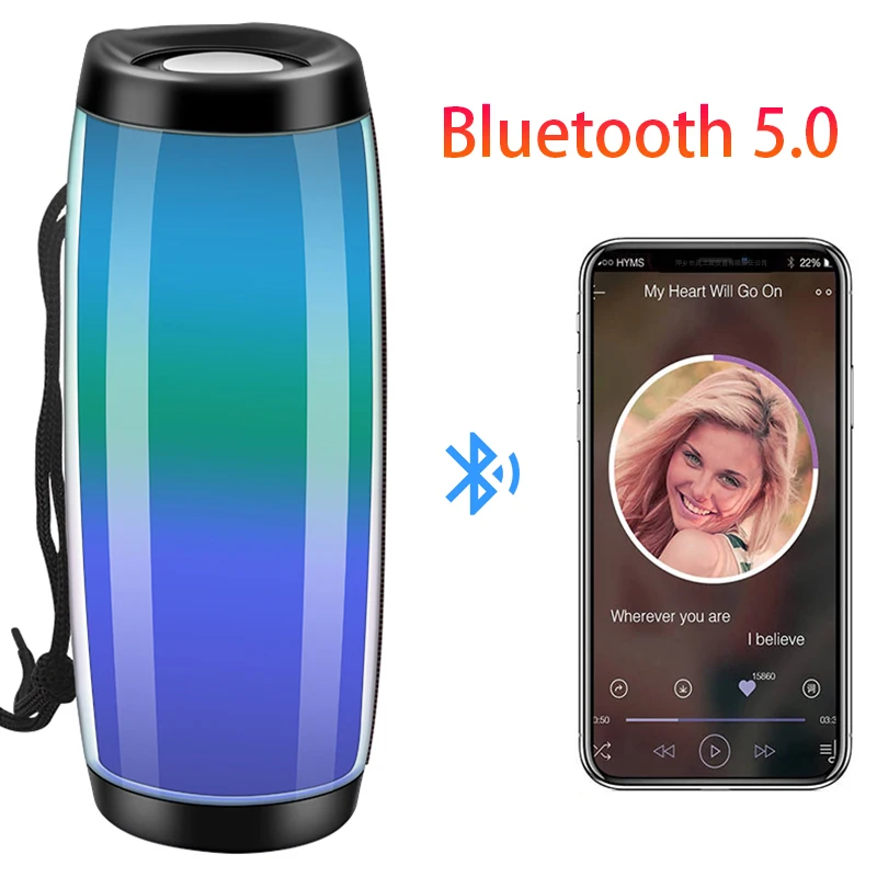 Светодиодный Bluetooth динамик Caixa De Som Portatil fm радио Altavoz Luz Blutooth Parlante портативный