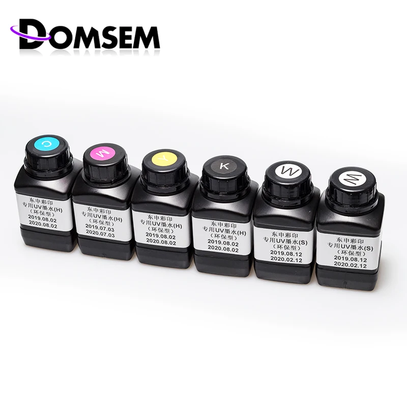 DOMSEM УФ чернила подходят для Epson 1390 L800 1400 1410 1430 1500W R280 R290 R330 L1800 L805 УФ чернила для принтера 2 бутылки/наборы для ухода за кожей