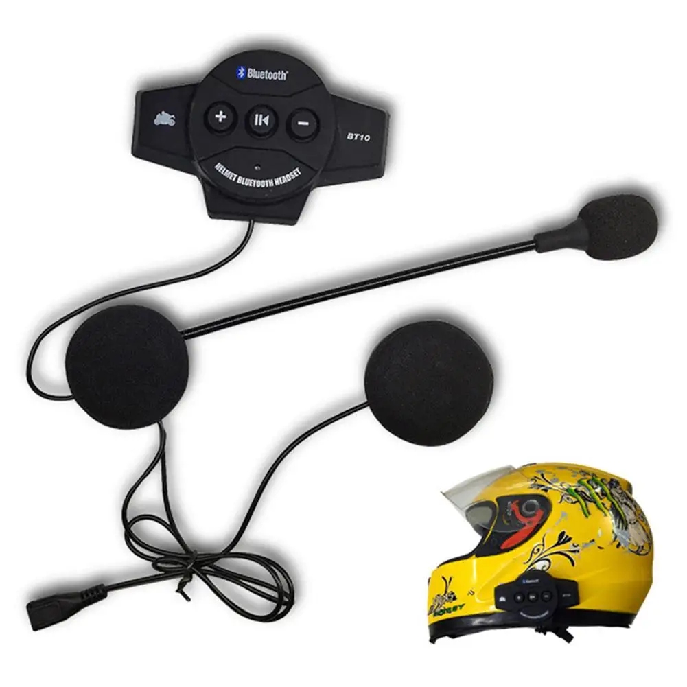 HobbyLane BT 10 шлем беспроводной Bluetooth наушники мотоциклетный наушник динамик