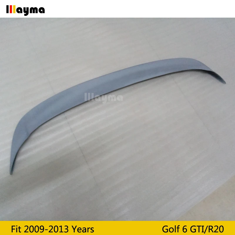 

Osir style Fiber glass roof wing spoiler For Volkswagen Golf VI R20 Car rear trunk spoiler 2009 - 2013 year MK6 Matte grayness