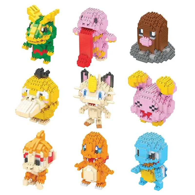 Карманный Монстр Пикачу тыкать бриллиант мини модель один кусок собирать