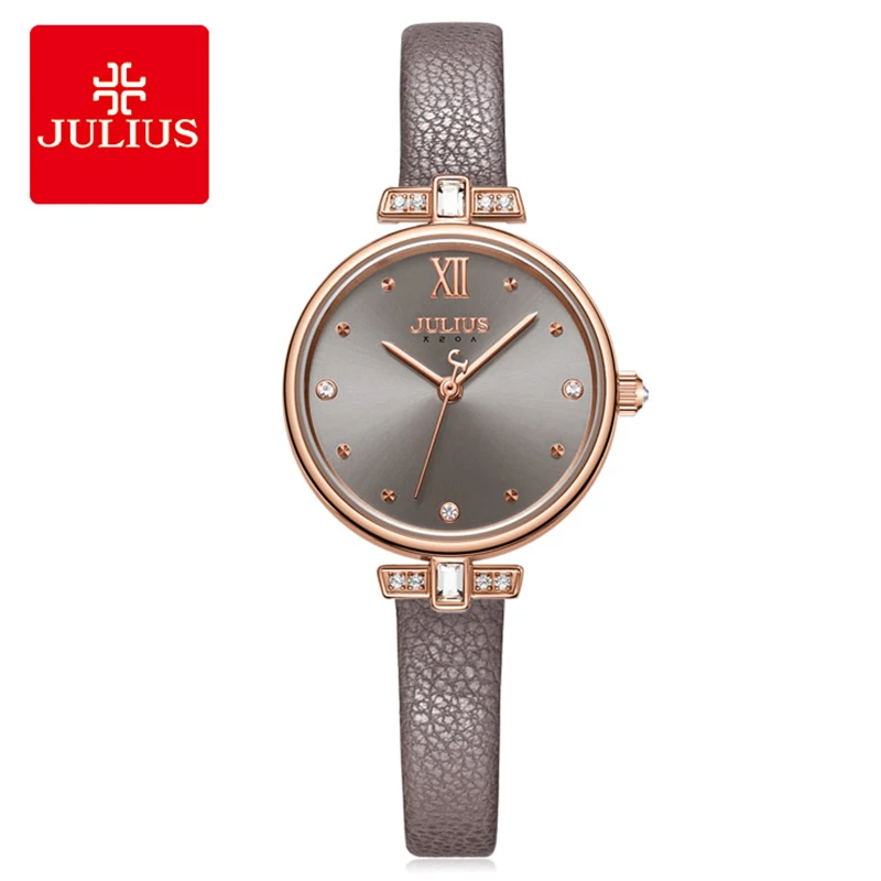 

Julius Brand Classic Women Quartz Wrist Watch Fashion Small Dial Ladies Dress Watch Female Leather Watch Relogio Feminino