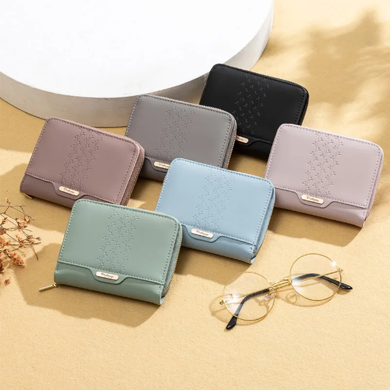 

Prettyzys New Multifuncation Wallet Women Small Zipper Women Purse Short Coin Purse Mini Ladies Wallet Girl Card Purse