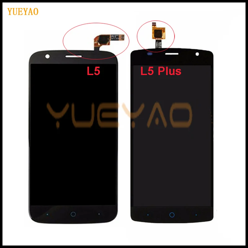 ЖК-дисплей L5 для ZTE Blade plus кодирующий преобразователь сенсорного экрана в сборе