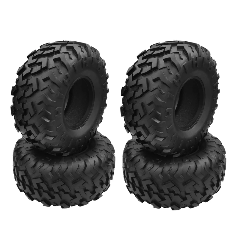 

4 шт., резиновые шины 128 мм, 1/10 дюйма, для радиоуправляемых моделей Traxxas TRX4 TRX6 D90 Axial SCX10 90046 Wraith