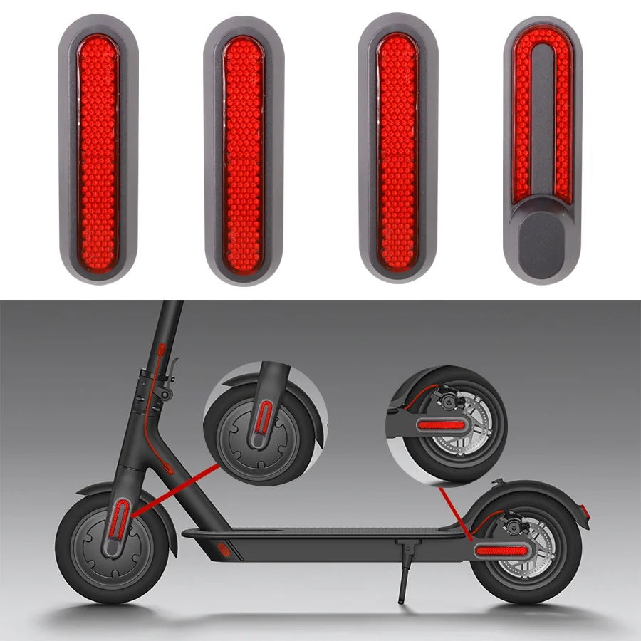 New upgrade Front Wheel Cover Protect Shell For Xiaomi Electric Scooter Pro 2/1s/M365 pro Front Rear Safety Reflective Parts