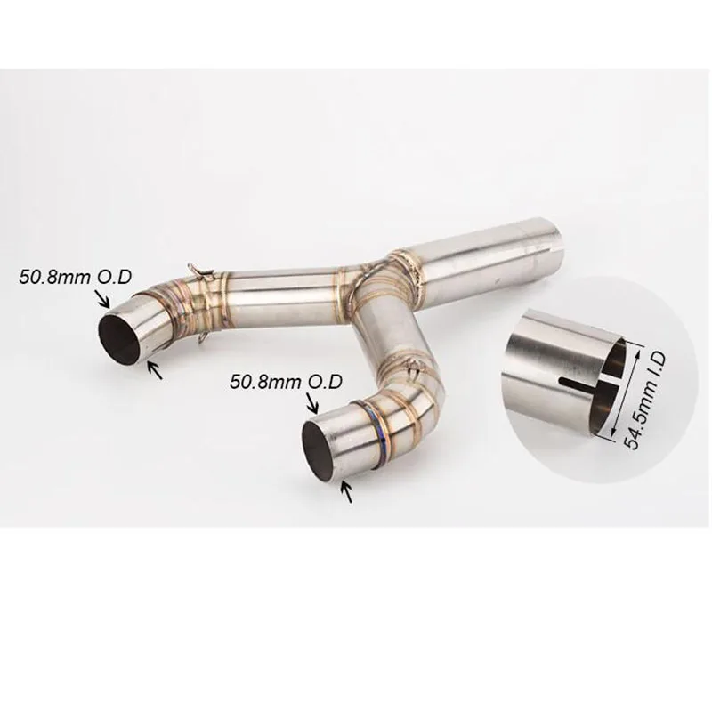 

Motorcycle exhaust muffler middle link pipe mid connector slip on for For SHIVER 750 2010 to 2016 SHIVER 750 / GT SHIVER 750GT