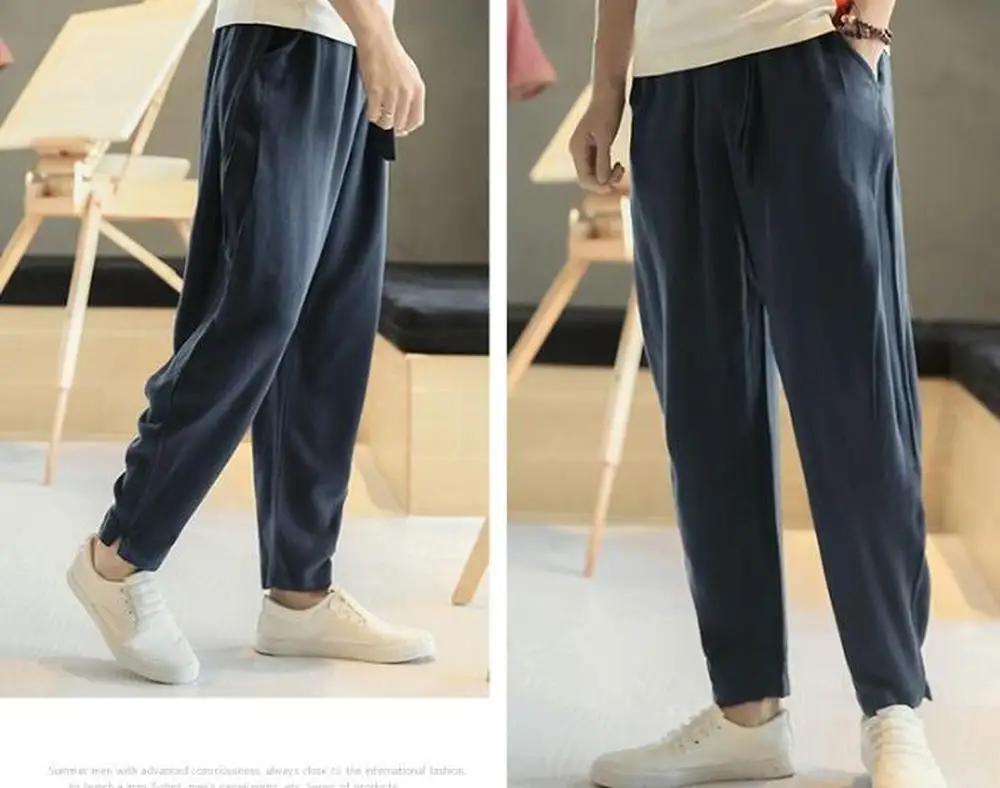 Высокое качество 5 цветов хлопок и лен Тай Чи ушу брюки кникербокеры боевые