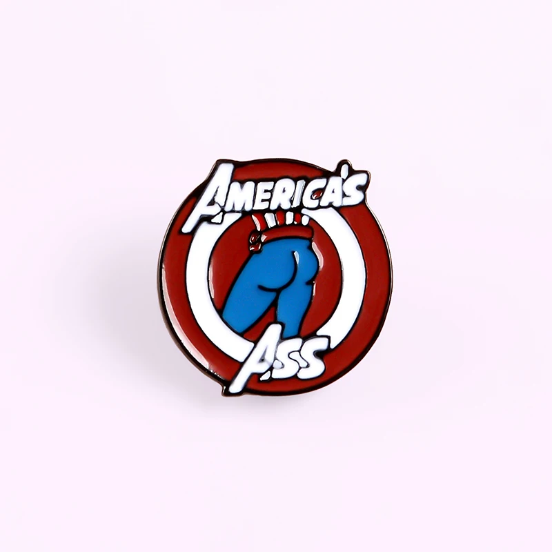 Круглая брошь-значок с изображением супергероя американского попа брошь на