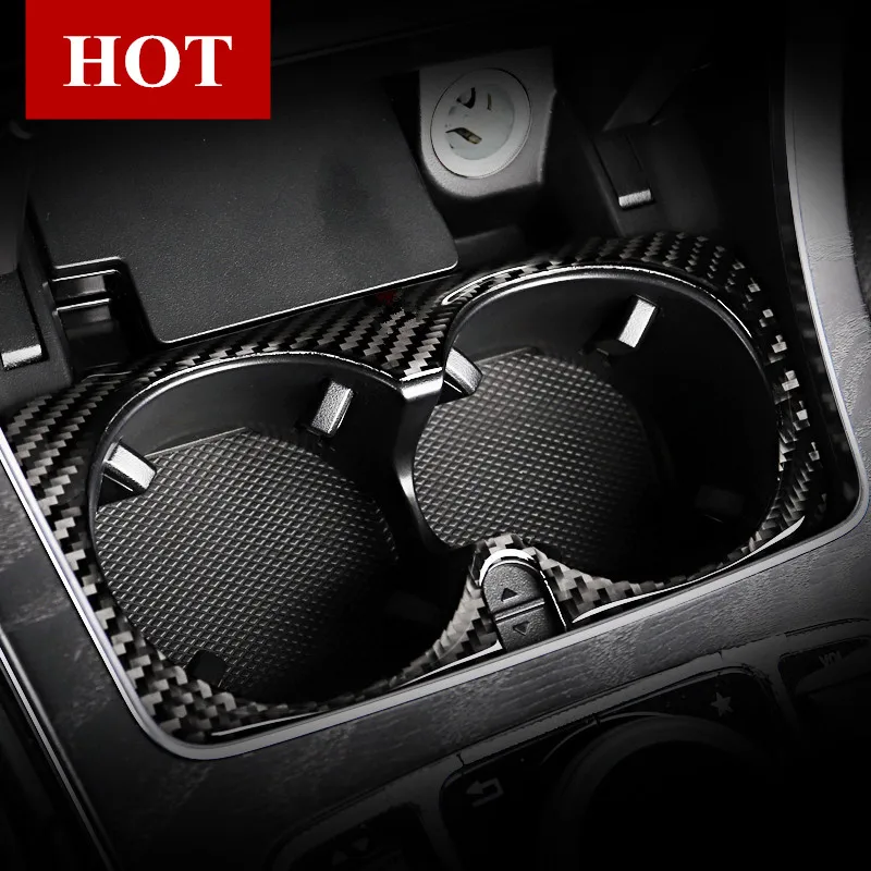

Держатель стакана для воды из углеродного волокна, Отделка 1 шт. для Benz GLC X205 X253 2015-2021, автомобильные аксессуары, украшение интерьера автомоби...