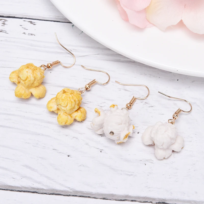 Милые фрукты молоко чай напиток подвеска-бутылка смола модные серьги