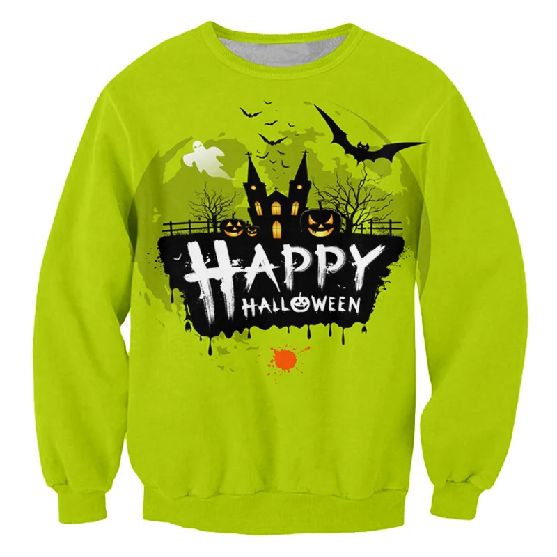 Свитшот IFPD с 3D принтом в стиле хип-хоп Европейский/американский размер Хэллоуин