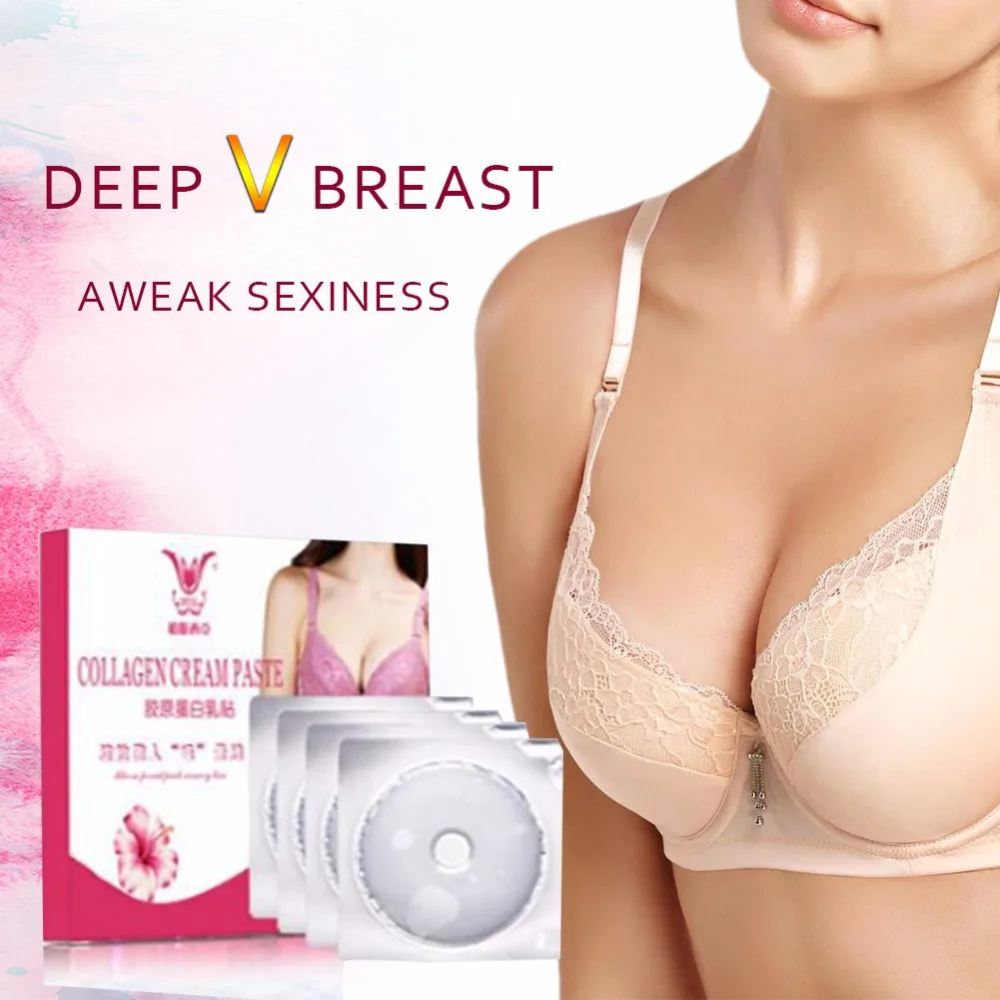 Кристаллическая коллагеновая маска для увеличения груди 4 шт./коркор. усилитель