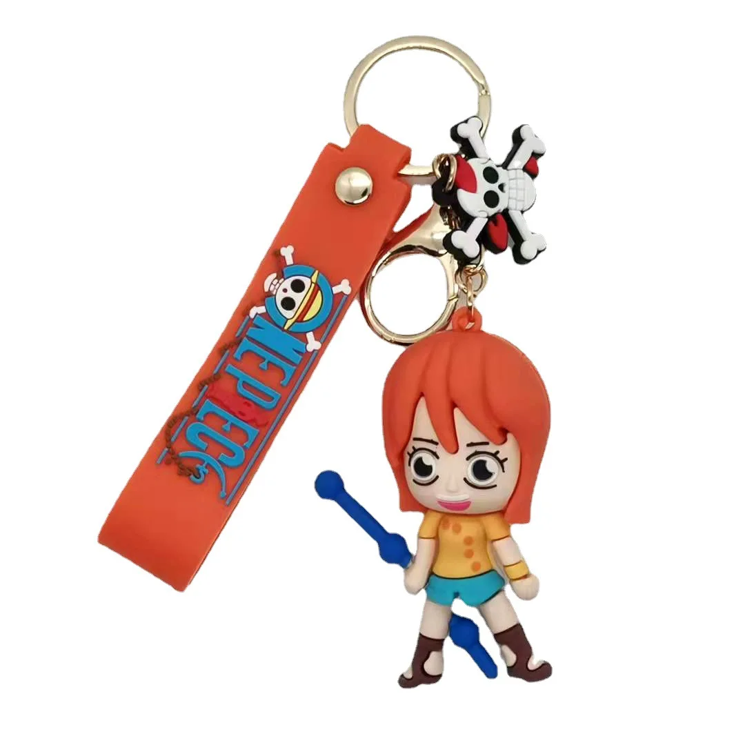 Аниме брелок One Piece с Луффи, Торном, Чоппером, Королевой Санджи, Нами, Усоппом, Гаражной Куклой, подвеской в виде ключа, подарок.