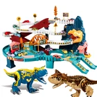 Динозавр Электрический Железнодорожный автомобиль игрушка изогнутая дорожка Железнодорожный автомобиль игрушки приключения обмотка дорожный вождение для детей мальчиков подарки на день рождения