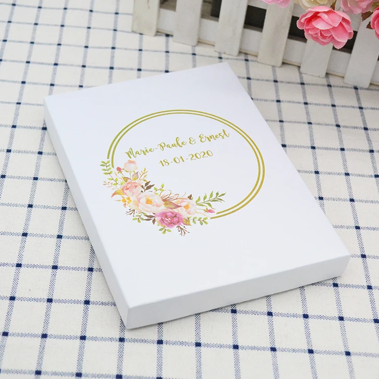 UV printing clear acrylic wedding invitation with box | Дом и сад