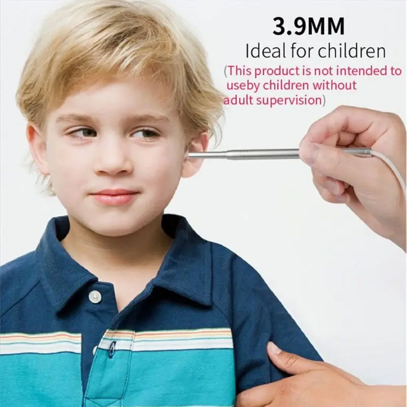 

3.9mm 4.5mm 5.5mm Ear Cleaning Endoscope Camera 1.0 Mega Pixel Borescope Inspection Camera Earpick Tool for Android PC