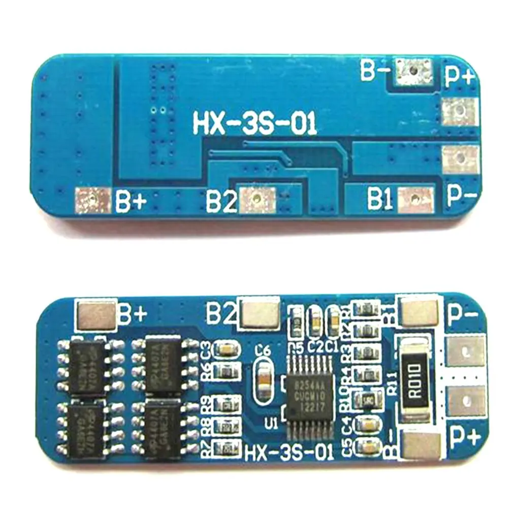 Защитная плата зарядного устройства для литиевых батарей 3S 10A Bms модуль зарядки