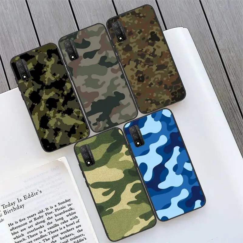 

Luxury Army Camo Camouflage Phone Case for Huawei P9 P10 P20 P30 40 plus pro lite SMART2019 SMART2020 fundas
