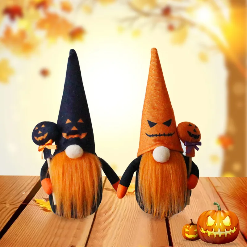 

Halloween Decoration for Home Halloween Dwarf Doll Rudolph Faceless Creative Doll Pumpkin Candy Christmas Table Ornaments Gifts