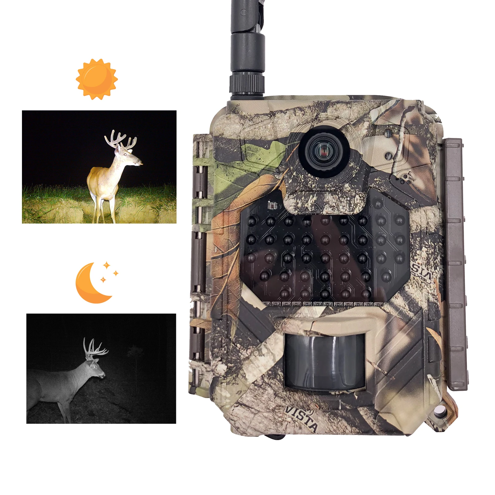 

Outdoor Hunting Camera 12MP Wild Animal Detector Trail Camera HD Waterproof Monitoring Infrared Heat Sensing Night Vision