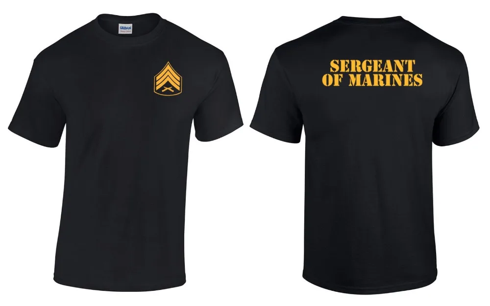 

Usmc Sergeant of Marines T-Shirt 2019 Newest Men'S Funny Fashion Classic Band Shirts