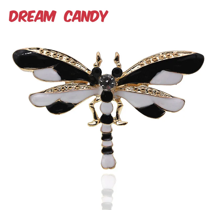 Dream конфетного цвета креативные эмалированные броши стрекозы для женщин 2 Цвета